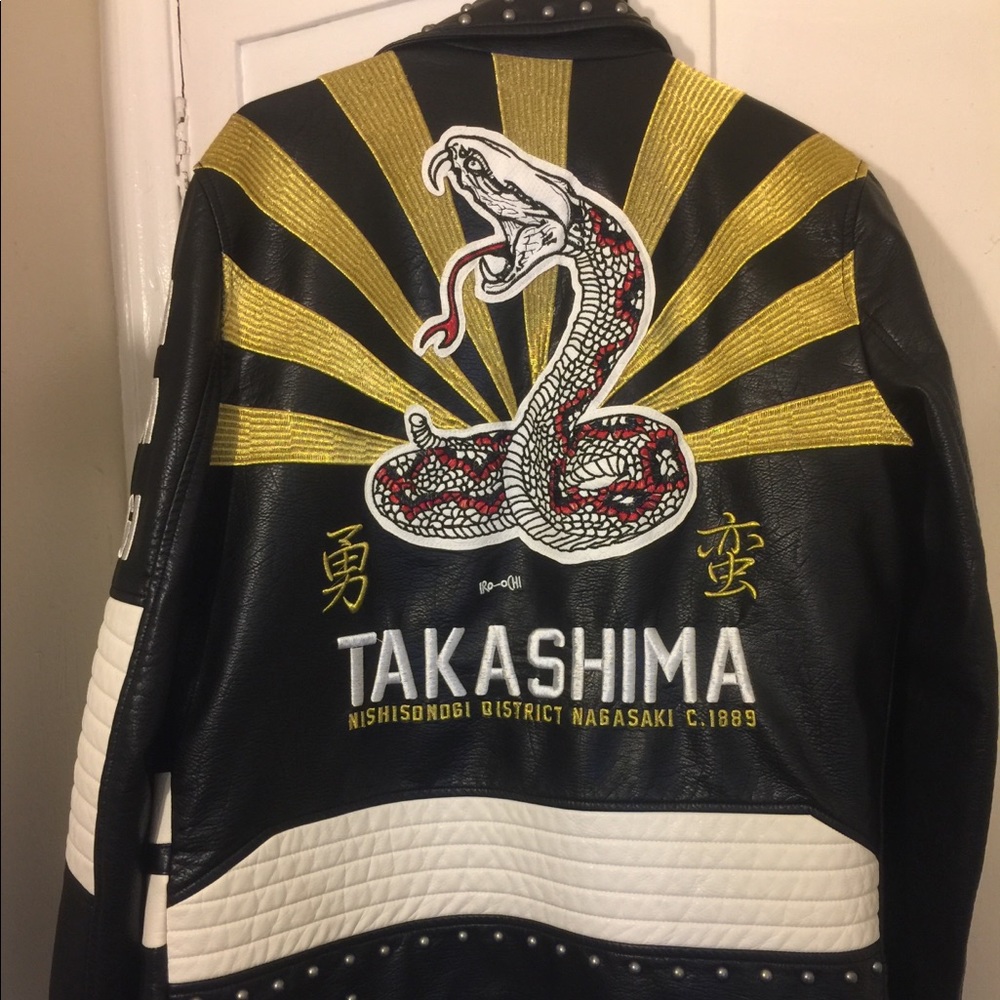 Irrochi faux leather jacket